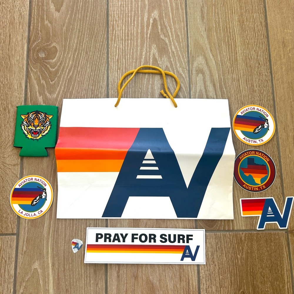 - Aviator Nation Bag, Cozy, Stickers